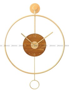 Duży Metalowy Zegar ścienny z wahadłem MPM Circulo - A - E04.4285.80 - 40x58 cm