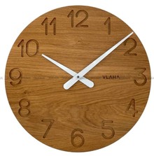 Zegar ścienny Vlaha Original VCT1133 - Z litego drewna dębowego - 46 cm