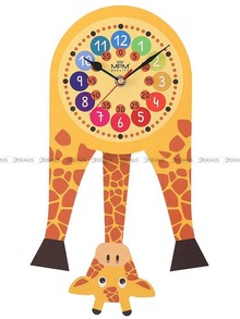 Zegar ścienny dziecięcy Żyrafa Fernse - D - E05.4468.D - 21x55 cm