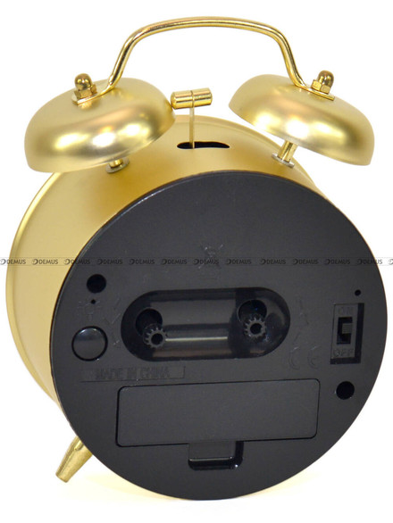 Budzik Perfect TB-09805-02-Gold-White - 10x14 cm - Mechaniczne budzenie