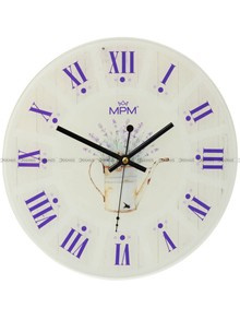 Szklany Zegar ścienny MPM Provence E09.4376 - 30 cm