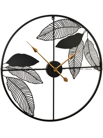 Duży Metalowy Zegar ścienny MPM Leafs E04.4485.90 - 60 cm