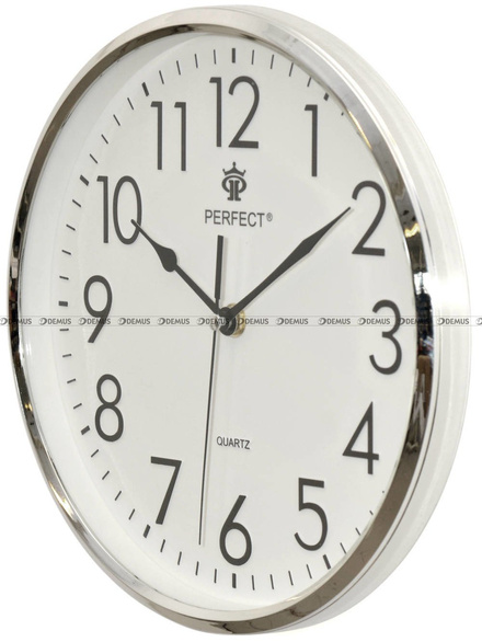 Zegar ścienny Perfect FX-5742 Srebrny - 26 cm