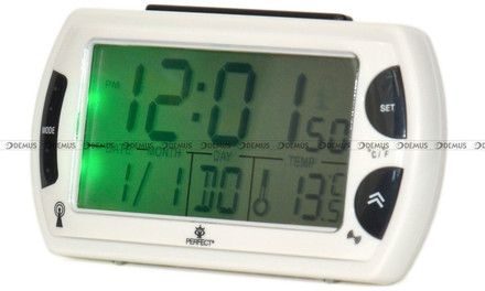Budzik cyfrowy Perfect R358-DCF-Biały
