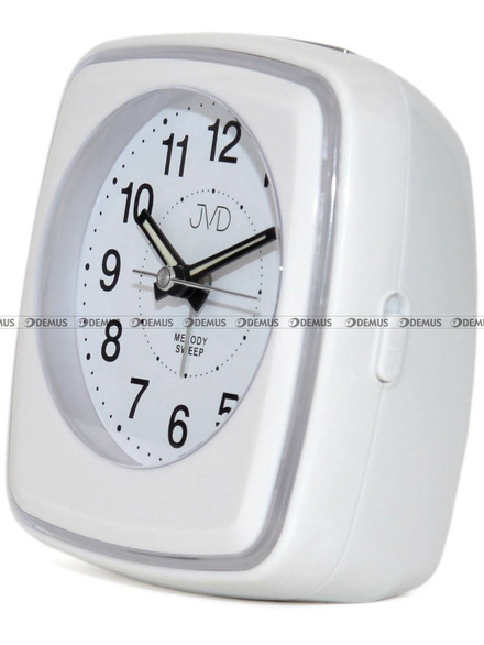 Budzik kwarcowy z płynącą wskazówką JVD SRP313.1 - 10x8 cm