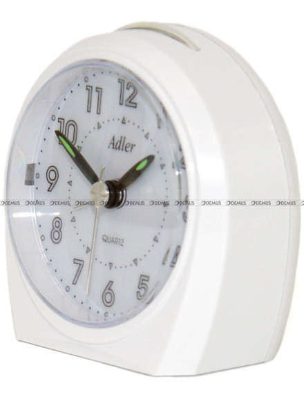 Budzik z płynąca wskazówką Adler 40155-B - 8x8 cm