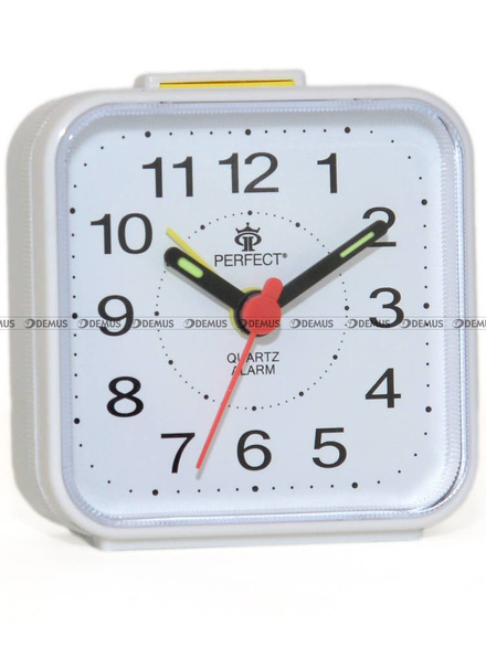 Budzik wskazówkowy Perfect SQ883-White