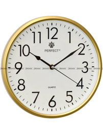 Zegar ścienny Perfect FX-5742 Złoty - 26 cm