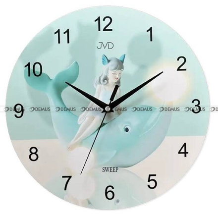 Dziecięcy zegar ścienny delfin JVD HJ108 - 30 cm