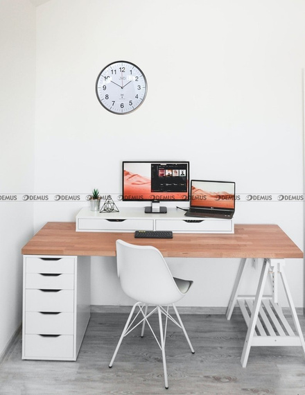 Zegar ścienny JVD RH16.2 biurowy, sterowany radiowo
