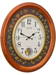 Duży zegar ścienny Rhythm CMJ580NR06 - 49x60 cm