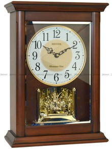 Zegar kominkowy Rhythm CRH266UR06 3 różne melodie kolęd, 16 różnych melodii - 25x40 cm