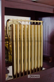 Zegar mechaniczny stojący Hermle Apollo-Tubowy-Gold-05