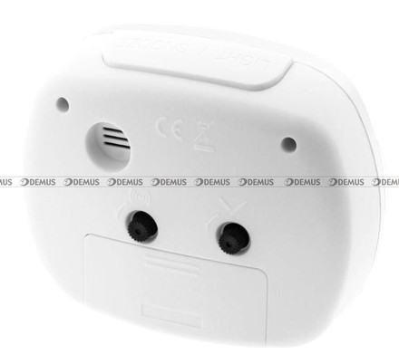 Budzik kwarcowy z płynącą wskazówką JVD SRP001.1 - 10x11 cm