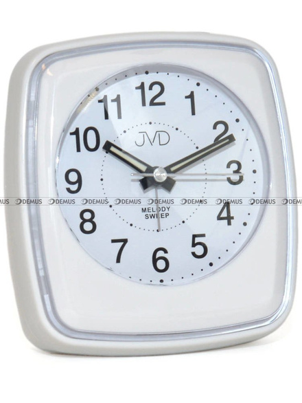 Budzik kwarcowy z płynącą wskazówką JVD SRP313.1 - 10x8 cm