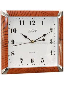 Zegar ścienny Adler ME17-Dark-Cherry - 30x28 cm