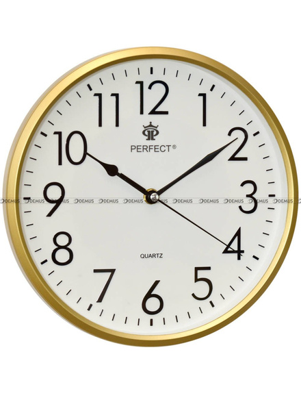Zegar ścienny Perfect FX-5742 Złoty - 26 cm