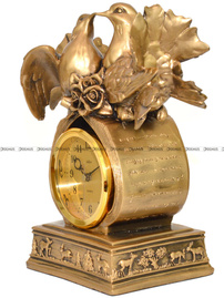 Zegar kominkowy figurka Gołębie - Adler 80104G-A - 25x29 cm