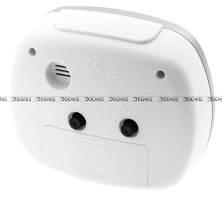Budzik kwarcowy z płynącą wskazówką JVD SRP001.2 - 10x11 cm