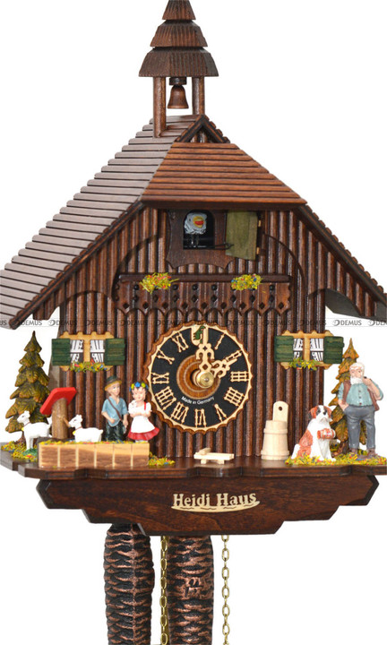 Zegar wiszący z kukułką Hönes K1288 - 1-dobowy - 22x32 cm