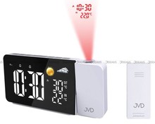 Budzik cyfrowy z termometrem i projektorem JVD SB3618.1 - 18,5x9,5 cm