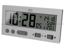 Budzik cyfrowy z termometrem sterowany radiowo JVD RB9410.1 - 13,5x7 cm