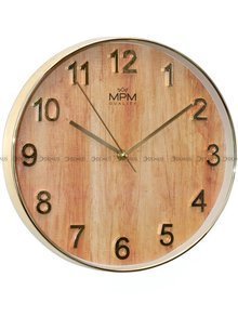 Zegar ścienny MPM Wood Style E01.3898.8051