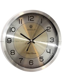 Zegar ścienny Perfect PW192-1700-6-Silver aluminiowy 30 cm