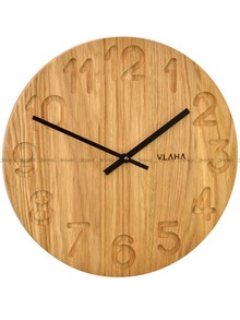 Zegar ścienny Vlaha Original VCT1125 - Z litego drewna dębowego - 34 cm