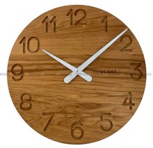 Zegar ścienny Vlaha Original VCT1131 - Z litego drewna dębowego - 46 cm