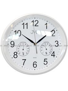 Zegar ścienny plastikowy z termometrem i higrometrem HTP64.1 - 31x27 cm