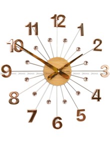 Zegar ścienny z kryształkami Vlaha VCT1086 - 48 cm