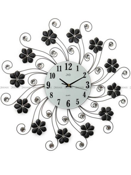 Duży zegar ścienny z kryształkami JVD HJ89 - 60 cm