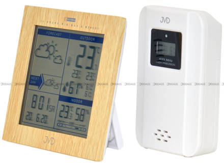Elektroniczna stacja pogody JVD RB9233.1 z czujnikiem zewnętrznym temperatury i wilgotności