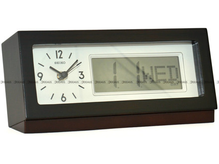 Zegar biurkowy z datownikiem kwarcowy Seiko QXL011B