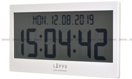 Zegar cyfrowy sterowany falą radiową LAVVU LCX0010 - 37x18 cm