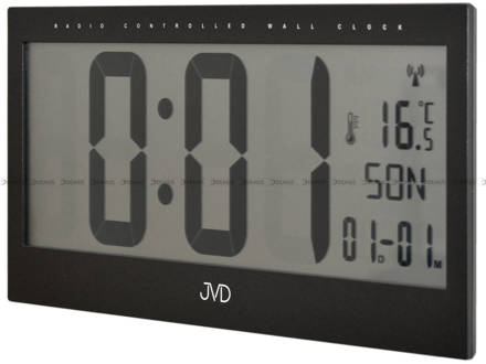 Zegar cyfrowy sterowany radiowo JVD RB9380.1 - 38x19 cm