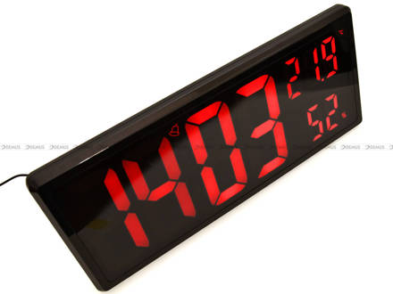 Zegar cyfrowy z termometrem i higrometrem JVD DH308.1 - 36x16 cm