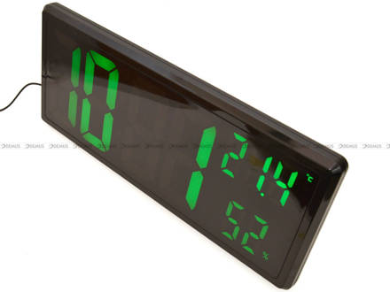 Zegar cyfrowy z termometrem i higrometrem JVD DH308.2  - 36x16 cm