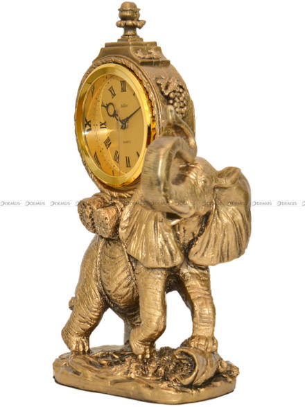 Zegar kominkowy figurka słoń - Adler 80075G-R - 20x32 cm