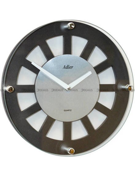 Zegar ścienny Adler 21158-ANTRACYT-SILVER