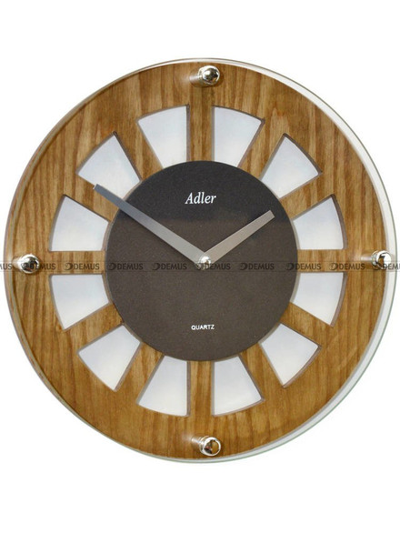 Zegar ścienny Adler 21158-OAK-ANTRACYT