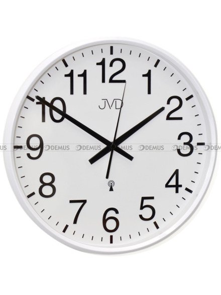 Zegar ścienny JVD RH684.4 biały z DCF