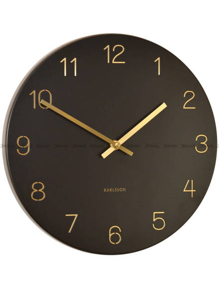Zegar ścienny Karlsson Charm Engraved Numbers KA5788BK - 30 cm