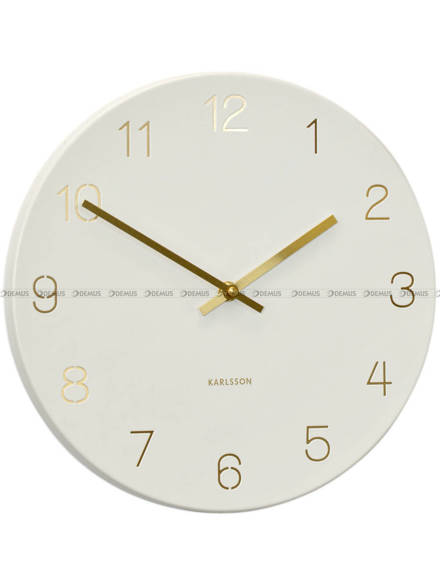 Zegar ścienny Karlsson Charm Engraved Numbers KA5788WH - 30 cm