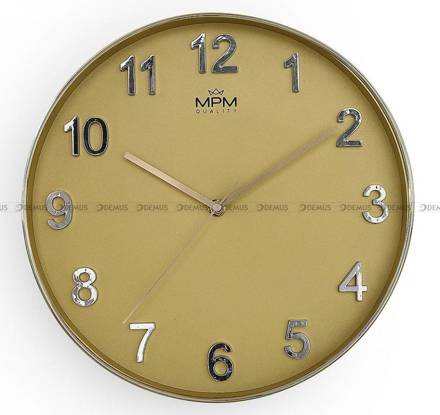 Zegar ścienny MPM Golden Simplicity - E01.4163.80 - 30 cm
