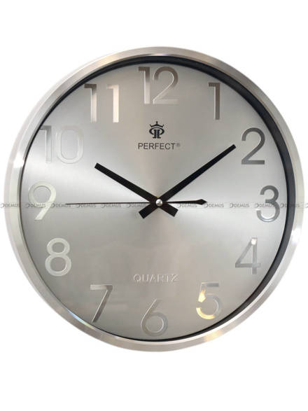 Zegar ścienny Perfect PW267-1700-4-Silver - 36 cm