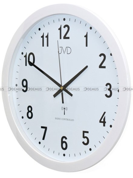 Zegar ścienny biały JVD RH652 z sygnałem DCF - 40 cm
