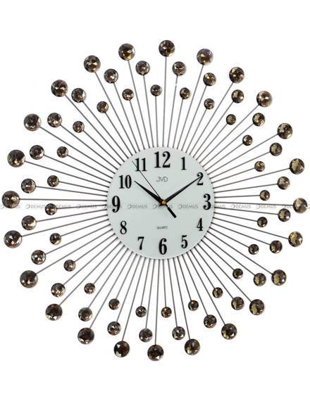 Zegar ścienny metalowy z akrylowymi kryształkami HJ23.2