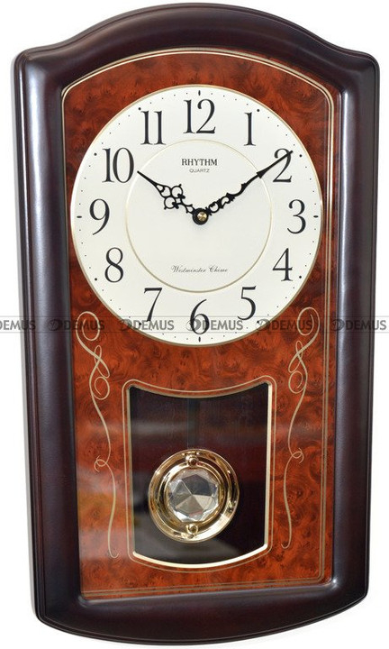 Zegar wiszący kwarcowy Rhythm CMJ321NR06 Brown
